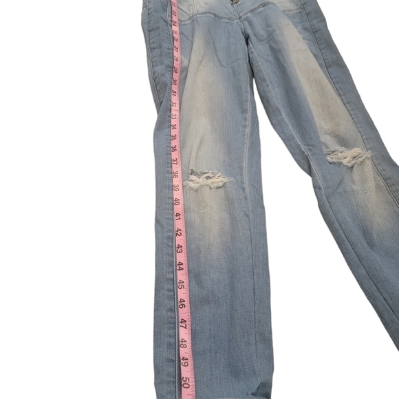 Guess denim distressed jumpsuit - Picture 3 of 5